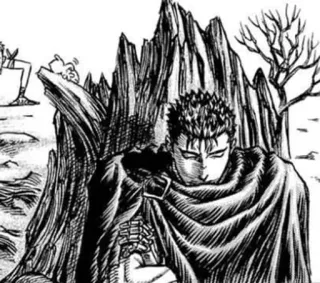 🖤 Guts Berserk anime, manga, guts, berserk, sword, warrior whatsapp sticker