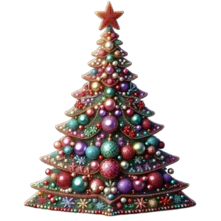 🎄 ต้นคริสต์มาส, คริสต์มาส, เครื่องประดับ, วันหยุด, ของตกแต่ง, รื่นเริง, ตามฤดูกาล, การเฉลิมฉลอง whatsapp sticker