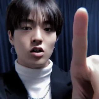 💎 doigt d'honneur, geste obscène, insulte, impoli, asiatique, personne, homme whatsapp sticker