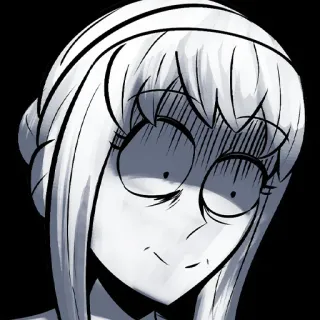 😨 Anime, Manga, Dessin animé, Femme, En colère, Contrarié(e), Expression faciale telegram sticker