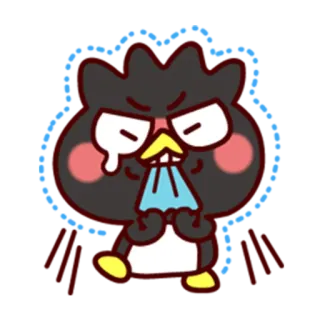 😖 Badtz-Maru Badtz-Maru, penguin, angry, upset, cartoon, character telegram sticker
