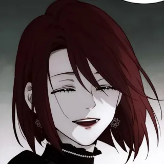 🕰 wanita, potret, senyum, rambut gelap, perhiasan, seni telegram sticker