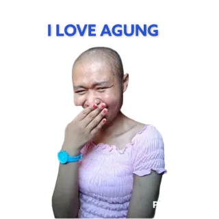 🥰 I LOVE AGUNG miłość, osoba, portret, naklejka, afekt, Agung telegram sticker