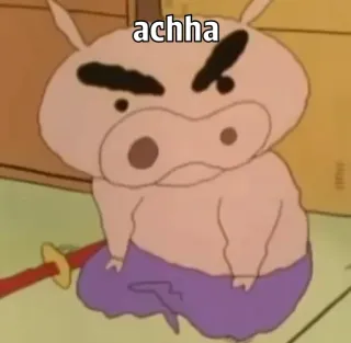 🐽 achha 豚の漫画, 豚, アニメ, 面白い, キャラクター telegram sticker