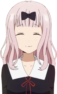 😌 Chika Fujiwara Kaguya-sama: Love Is War anime, gái, Chika Fujiwara, Kaguya-sama, Love is War, dễ thương, hoạt hình whatsapp sticker