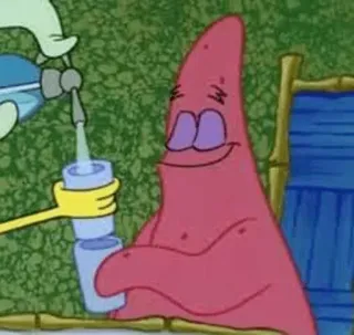 😊 Patrick Star SpongeBob SquarePants patrick star, spongebob schwammkopf, cartoon, nickelodeon, animation whatsapp sticker