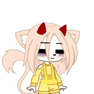 😌 Anime, Demônio, Gacha Club telegram sticker