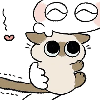 😚 cat, cute, animal, cartoon, kawaii telegram sticker