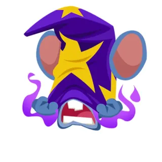 👿 Dibujos animados, Sombrero de mago, Magia, Cara telegram sticker