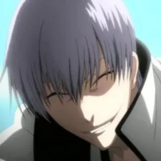 🐍 Gin Ichimaru Bleach Anime, Bleach, Gin Ichimaru, Charakter, lächelnd telegram sticker