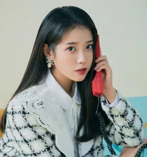 📞 IU cantante coreano, celebrità, cantante, IU telegram sticker