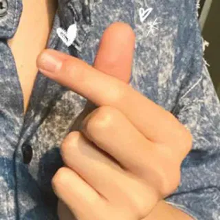 🦙 cuore con le dita, gesto della mano, amore, cuore whatsapp sticker