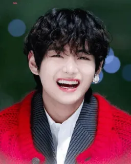 😆 V K-pop, BTS, Корейская поп-музыка, V, Ким Тэхён, Певец, Исполнитель whatsapp sticker