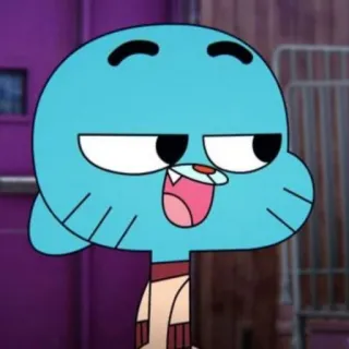😌 Gumball Watterson The Amazing World of Gumball kartun, kucing, Gumball, animasi, acara TV telegram sticker
