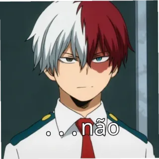 😒 Shoto Todoroki My Hero Academia não 애니메이션, 캐릭터, 쇼토 토도로키, 나의 히어로 아카데미아, 만화, 스티커 telegram sticker