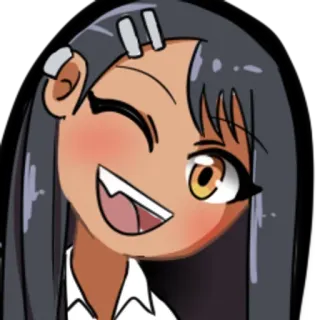 🌟 Nagatoro Don't Toy with Me, Miss Nagatoro Аниме, Манга, Нагаторо, Мультфильм, Милый, Школьница, Аниме девушка telegram sticker