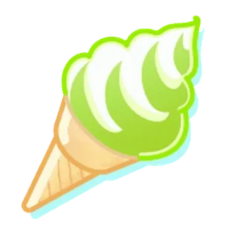 😊 helado, postre, dulce, cono, comida, antojo, verano whatsapp sticker