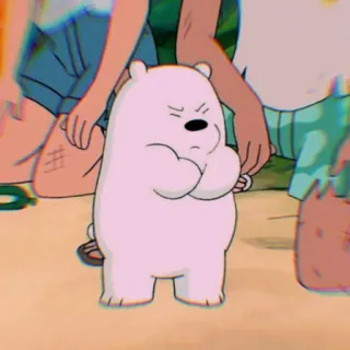 ❄️ Ice Bear We Bare Bears Ice Bear, We Bare Bears, Kartun, Beruang, Animasi, Lucu whatsapp sticker