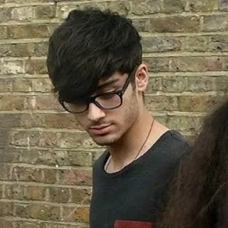 ➰ Zayn Malik 有名人, 歌手, ポートレート, 男性, メガネ, 髪 telegram sticker