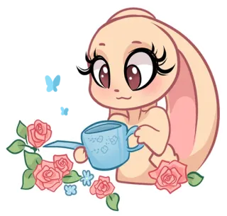 Rabbit🌸(@Valeria_Fills_Art) whatsapp stickers