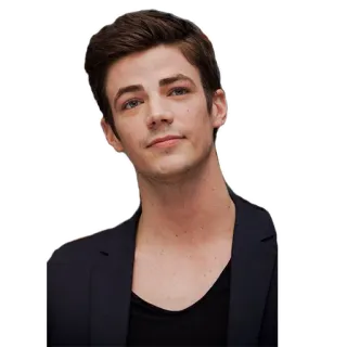 😚 Barry Allen The Flash Grant Gustin, DC Comics, super-herói, ator, The Flash telegram sticker
