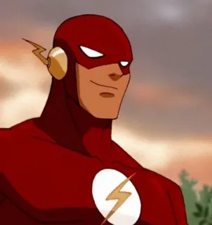⚡ The Flash The Flash, super-héros, DC Comics, personnage de BD, rapide telegram sticker