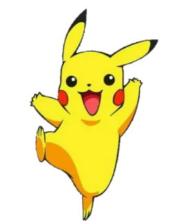 🤪 Pikachu Pokémon การ์ตูน, อนิเมะ, โปเกมอน, ปิกาจู, สีเหลือง telegram sticker