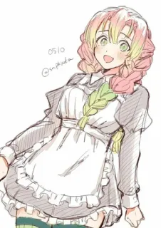 ❤️ Mitsuri Kanroji Demon Slayer 05/10
@smphnaka Anime, Maid, Lucu, Gadis, Fanart, Demon Slayer telegram sticker