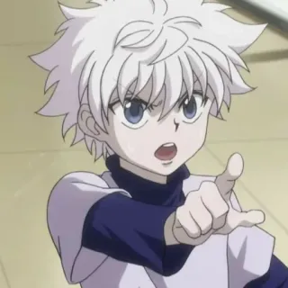 🌑 Killua Zoldyck Hunter x Hunter 애니메이션, 키르아, 헌터, 만화, 소년 telegram sticker