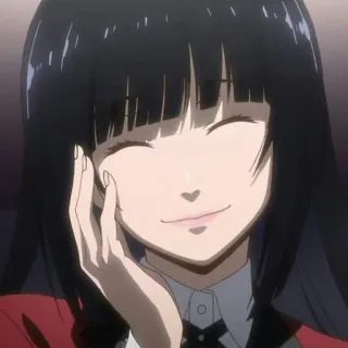 🥀 Yumeko Jabami Kakegurui Anime, Jogo, Escola, Compulsão, Apostas altas, Jabami telegram sticker