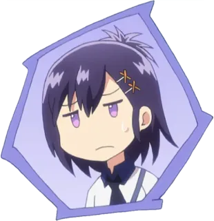 😒 anime, cartoon, character, expression, sticker telegram sticker