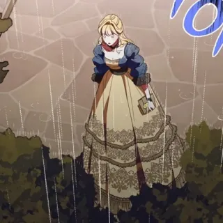 🍡 女性, ドレス, ガウン, 女性, 漫画, キャラクター telegram sticker