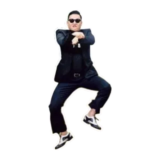 💃 Psy Psy, Gangnam Style, chanteur, danseur, K-pop whatsapp sticker