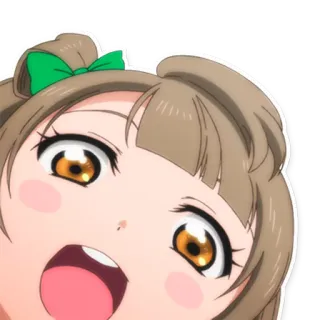 🐦 anime, garota, desenho animado, alegre, fofo, adesivo telegram sticker