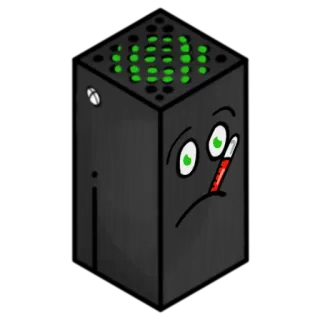 🤒 xbox, konsole, videospiel, cartoon, cool telegram sticker