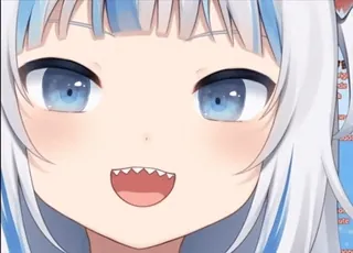 😵‍💫 Gawr Gura Gawr Gura, VTuber, anime, shark, Hololive, cute, character telegram sticker