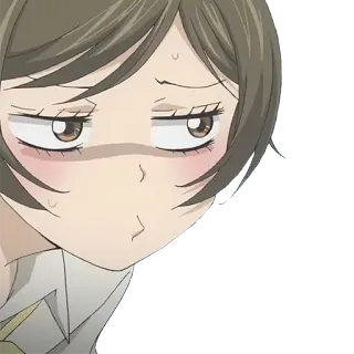 😒 Anime, Gadis, Ekspresi, Manga, Wajah, Karakter telegram sticker