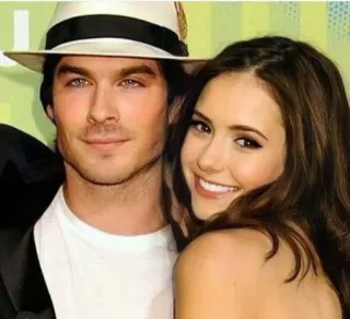 👩‍❤️‍👨 Ian Somerhalder The Vampire Diaries 배우, 커플, 유명인, 니나 도브레브 telegram sticker
