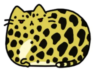 😏 고양이, 동물, 귀여운, 스티커, 표범 whatsapp sticker