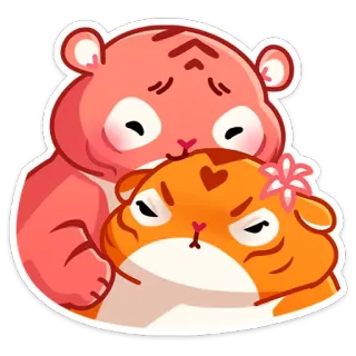 ❤ สัตว์, หมี, น่ารัก, ความรัก, การ์ตูน, คาวาอิ, อารมณ์ telegram sticker