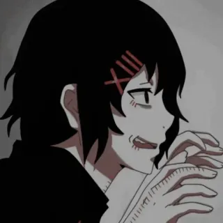🖤 Juuzou Suzuya Tokyo Ghoul Anime, Cicatrici, Punti, Psicologico, Manga whatsapp sticker