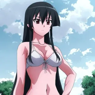 🦸‍♂ Anime, Bikini, Kobieta, Postać, Ilustracja telegram sticker