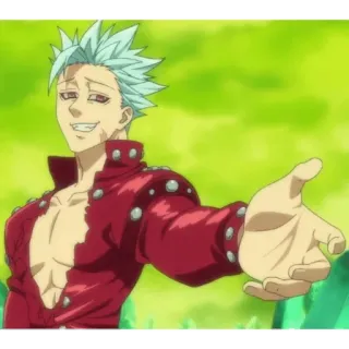 ✋ Ban The Seven Deadly Sins アニメ, 漫画, キャラクター, バン, 七つの大罪 telegram sticker