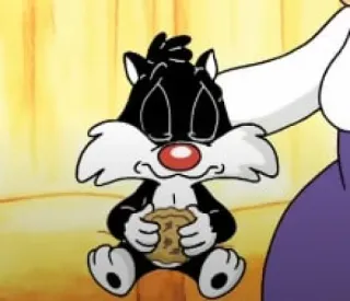 🧃 Sylvester dessin animé, chat, animal, cookie, bébé telegram sticker