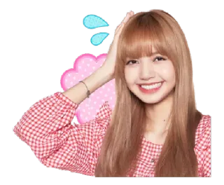 😅 Lisa ลิซ่า, เคป็อป, นักร้อง, แบล็กพิงก์, ไอดอล, น่ารัก telegram sticker