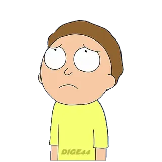 🙁 Morty Smith Rick and Morty Dibujos animados, Animado, Morty, Rick y Morty, Pegatina telegram sticker