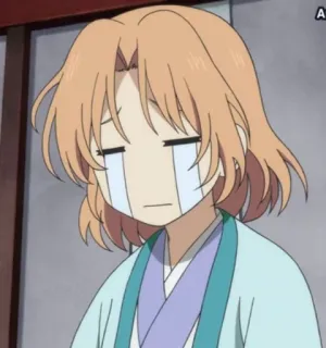 😭 Anime, weinend, traurig, Charakter telegram sticker