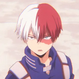 🌷 Shoto Todoroki My Hero Academia Anime, My Hero Academia, Shoto Todoroki, Karakter, Pahlawan, Manga telegram sticker