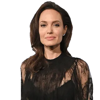 😅 Angelina Jolie attrice, celebrità, donna, ritratto telegram sticker