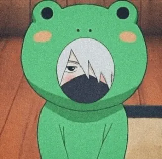 🗡️ Kakashi Hatake Naruto anime, kakashi, naruto, frog, character telegram sticker